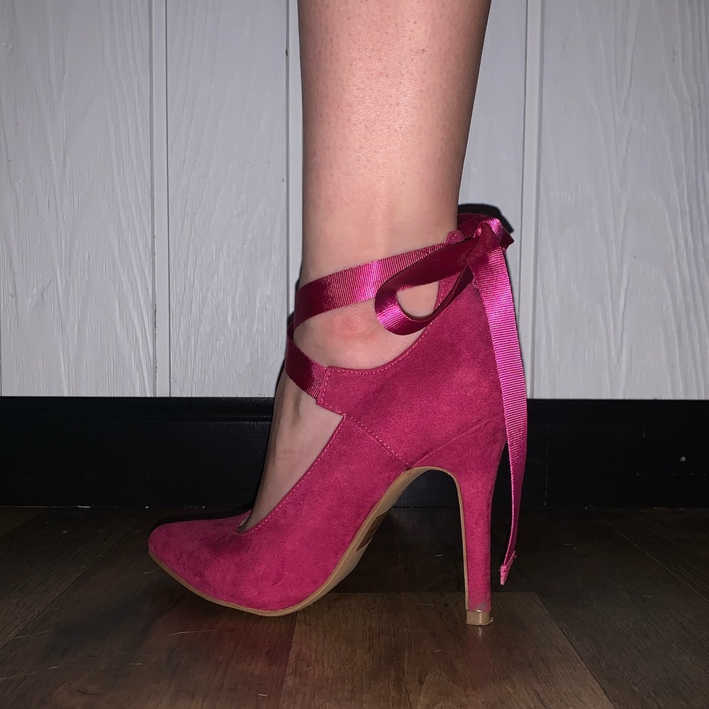 Hot pink heels